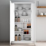 Ντουλάπι κουζίνας Eric άσπρο μελαμίνη 90x38x162εκ ed16564 - Image 4