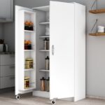 Ντουλάπι κουζίνας Eric άσπρο μελαμίνη 90x38x162εκ ed16564 - Image 3