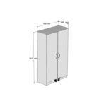 Ντουλάπι κουζίνας Eric atlantic pine μελαμίνη 90x38x162εκ ed16565 - Image 2