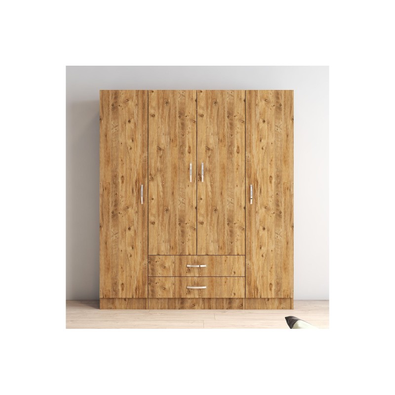 16569_0-800x800 Ντουλάπα Gread atlantic pine μελαμίνη 160x46 5x181 8εκ ed16569 - Image 1