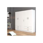 Ντουλάπα Gread άσπρο μελαμίνη 200x46 5x181 8εκ ed16571 - Image 4