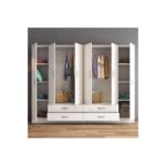 Ντουλάπα Gread άσπρο μελαμίνη 240x46 5x181 8εκ ed16573 - Image 3