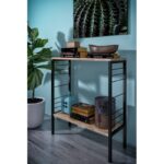 Κονσόλα Seul atlantic pine μαύρο μελαμίνη 73x26x80εκ ed16602