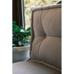 Πολυθρόνα πουφ Omi γκρι ύφασμα 60x62cm ed16605 - Image 2