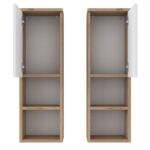 Ραφιέρα Aif καρυδί άσπρο μελαμίνη 29x22x90εκ ed16628 - Image 4