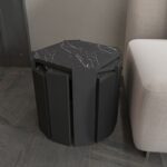 Τραπεζάκι σαλονιού Lori μαύρη marble μελαμίνη 44 5x41cm ed16677 - Image 5