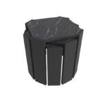 Τραπεζάκι σαλονιού Lori μαύρη marble μελαμίνη 44 5x41cm ed16677 - Image 4