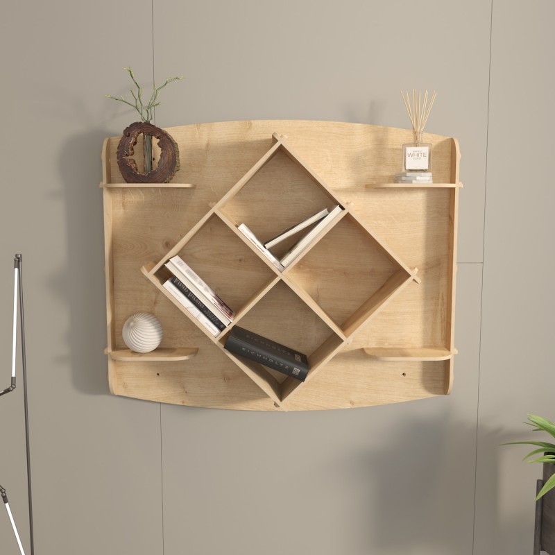 16679_0-800x800 Ραφιέρα Ato δρυς μελαμίνη 81 6x15x61 8εκ ed16679 - Image 1