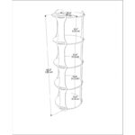 Ραφιέρα Yuvar δρυς μελαμίνη 138x39x39εκ ed16693 - Image 2