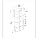 Βιβλιοθήκη Ayzi δρυς μελαμίνη 57 6x27x137 5εκ ed16698 - Image 2