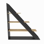 Βιβλιοθήκη Pisagor μαύρο δρυς μελαμίνη 120x25x131 8εκ ed16715 - Image 3