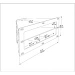 Έπιπλο τηλεόρασης Mensi Oak 120x45x40cm ed16714 - Image 2