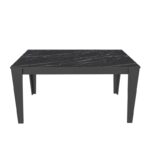 Τραπεζαρία Bud μαύρο μάρμαρο μελαμίνη 145x85x75εκ ed16742 - Image 3