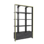 Βιβλιοθήκη Elena μαύρο μάρμαρο μελαμίνη 93 6x31 5x160εκ ed16744 - Image 4