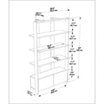 Βιβλιοθήκη Elena άσπρο μελαμίνη 93 6x31 5x160εκ ed16745 - Image 2