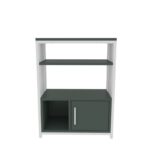 Βιβλιοθήκη Letos πράσινο άσπρο μελαμίνη 60x29 6x80εκ ed16759