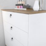 Συρταριέρα Deserto καρυδί άσπρο 72x42x83 1cm ed16793 - Image 5