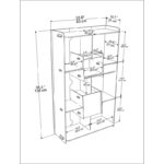 Βιβλιοθήκη Pana δρυς μελαμίνη 83x27x138εκ ed16821 - Image 2