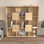 Βιβλιοθήκη Alimo δρυς μελαμίνη 136 7x27 5x138εκ ed16842