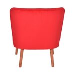 Πολυθρόνα Moon River κόκκινο ύφασμα 64x75x65cm ed16845 - Image 2