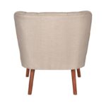 Πολυθρόνα Moon Way κρεμ ύφασμα 64x75x65cm ed16847 - Image 2