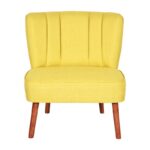 Πολυθρόνα Moon Way κίτρινο ύφασμα 64x75x65cm ed16848 - Image 3