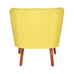 Πολυθρόνα Moon Way κίτρινο ύφασμα 64x75x65cm ed16848 - Image 2
