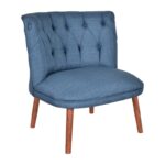 Πολυθρόνα Fabian μπλε ύφασμα 78x70x78cm ed16850