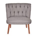 Πολυθρόνα Fabian γκρι ύφασμα 78x70x78cm ed16851 - Image 3