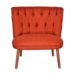 Πολυθρόνα Fabian κεραμιδί ύφασμα 78x70x78cm ed16857 - Image 3