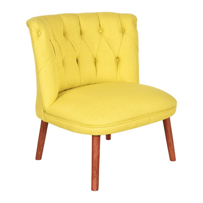 16858_0-800x800 Πολυθρόνα Fabian κίτρινο ύφασμα 78x70x78cm ed16858 - Image 1