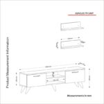 Έπιπλο tv Pianosa 150x29 5x40 6cm μελαμίνη ed1688 - Image 2