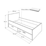 Μονό κρεβάτι Kry-792-Sd-2 ed16899