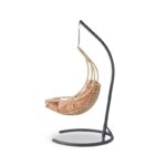 Μονή Κουνιστή Καρέκλα Κήπου Florya - Beige Black ed16910 - Image 2