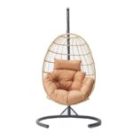 Μονή Κουνιστή Καρέκλα Κήπου Tavus - Cappucino Cream ed16913 - Image 4