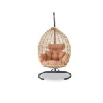 Κουνιστή πολυθρόνα κήπου Saka 1 - Beige Black ed16916 - Image 5