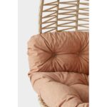 Κουνιστή πολυθρόνα κήπου Saka 1 - Beige Black ed16916 - Image 2