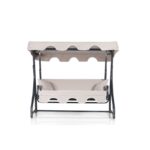 Τριπλή Κουνιστή Καρέκλα Κήπου Ruta 2 - Cream Black ed16921 - Image 2