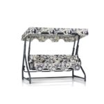 Τριπλή Κουνιστή Καρέκλα Κήπου Ruta 4 - Black Cream ed16923