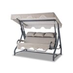 Τριπλή Κουνιστή Καρέκλα Κήπου Salvia - Anthracite Grey ed16936 - Image 4