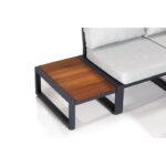 Σετ σαλονιού κήπου Lapuarta 1 - Grey Black ed16947 - Image 4