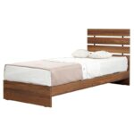 Μονό κρεβάτι Fuga 120 - Walnut ed16961 - Image 4