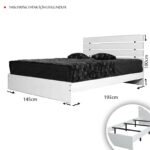 Διπλό κρεβάτι Fuga 140 - Oak ed16962 - Image 2