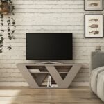 Επιπλο Tv Pipralla μόκα 110x30x40εκ ed16971 - Image 4