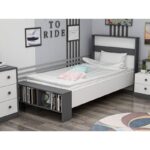 Μονό κρεβάτι Life - White Anthracite ed17003 - Image 2