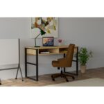 Γραφείo Brescia Sapphire μαύρο μελαμίνη 120x60x72cm ed1702