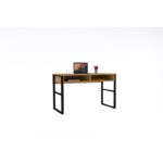 Γραφείo Brescia Sapphire μαύρο μελαμίνη 120x60x72cm ed1702 - Image 4