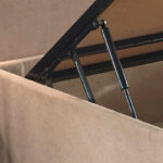 Βάση διπλού κρεβατιού Ela Double - Light Brown 140 x 190 ed17141 - Image 4