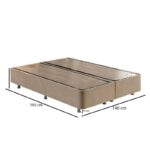 Βάση διπλού κρεβατιού Ela Double - Light Brown 140 x 190 ed17141 - Image 2