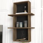 Έπιπλο TV Poesia χρώματος καρυδί μαύρο 180x34 8x45 9cm ed1717 - Image 5